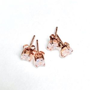 Rose Gold Sterling Silver Earrings